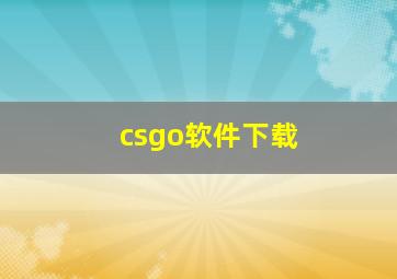 csgo软件下载