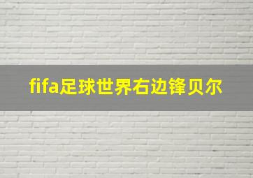 fifa足球世界右边锋贝尔