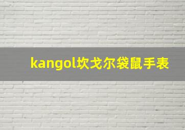 kangol坎戈尔袋鼠手表