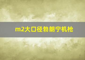 m2大口径勃朗宁机枪