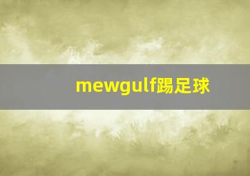 mewgulf踢足球