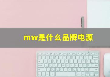 mw是什么品牌电源