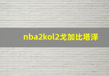 nba2kol2戈加比塔泽