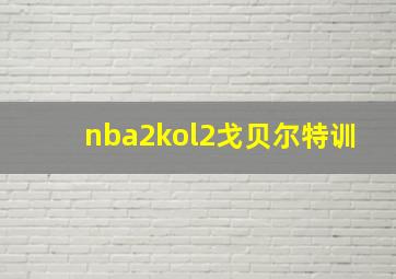 nba2kol2戈贝尔特训