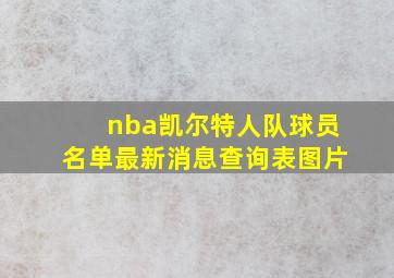 nba凯尔特人队球员名单最新消息查询表图片