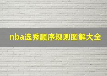 nba选秀顺序规则图解大全