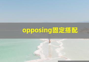 opposing固定搭配