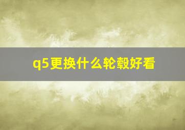 q5更换什么轮毂好看