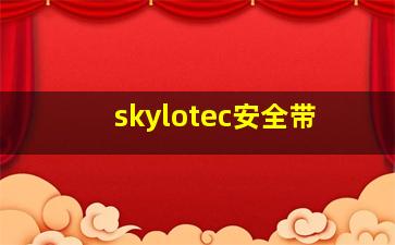 skylotec安全带