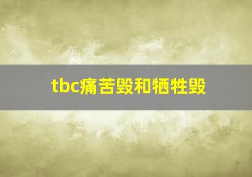 tbc痛苦毁和牺牲毁