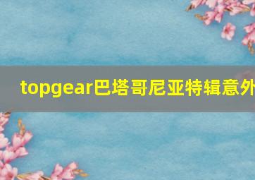 topgear巴塔哥尼亚特辑意外