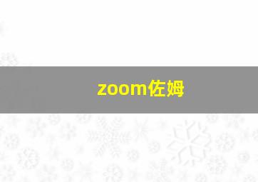 zoom佐姆