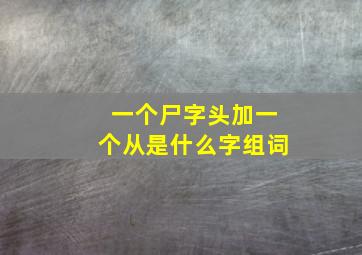 一个尸字头加一个从是什么字组词