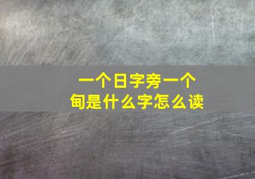 一个日字旁一个甸是什么字怎么读