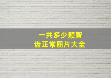 一共多少颗智齿正常图片大全