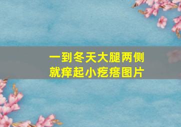 一到冬天大腿两侧就痒起小疙瘩图片