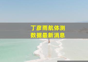 丁彦雨航体测数据最新消息