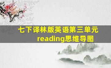 七下译林版英语第三单元reading思维导图