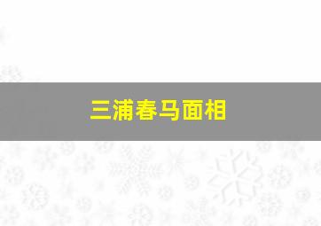 三浦春马面相