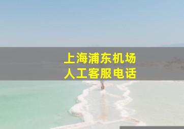 上海浦东机场人工客服电话