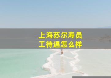 上海苏尔寿员工待遇怎么样