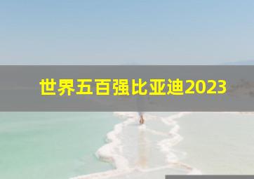 世界五百强比亚迪2023