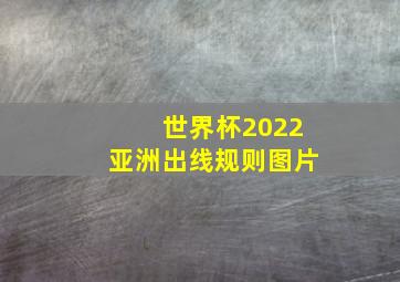 世界杯2022亚洲出线规则图片