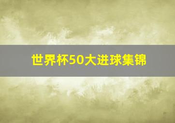 世界杯50大进球集锦