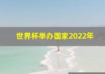 世界杯举办国家2022年