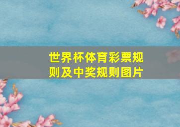 世界杯体育彩票规则及中奖规则图片