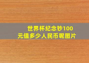 世界杯纪念钞100元值多少人民币呢图片