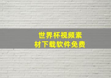 世界杯视频素材下载软件免费