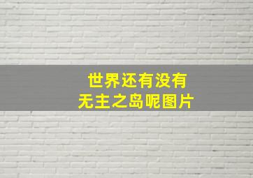 世界还有没有无主之岛呢图片