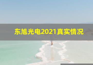 东旭光电2021真实情况