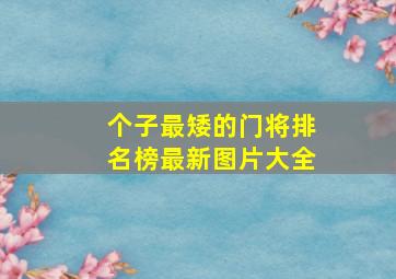 个子最矮的门将排名榜最新图片大全