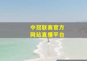 中冠联赛官方网站直播平台