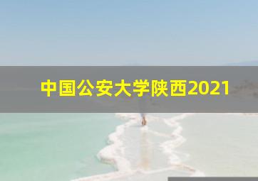 中国公安大学陕西2021