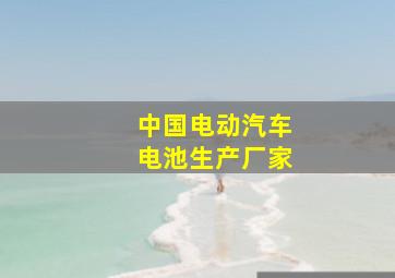 中国电动汽车电池生产厂家