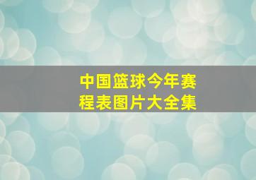 中国篮球今年赛程表图片大全集