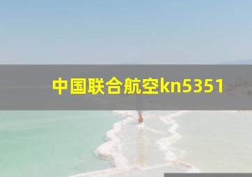 中国联合航空kn5351