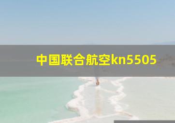 中国联合航空kn5505