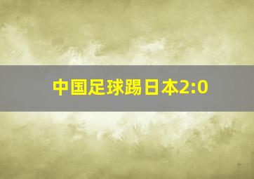 中国足球踢日本2:0