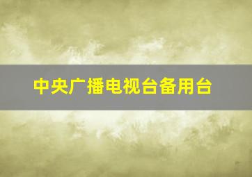 中央广播电视台备用台