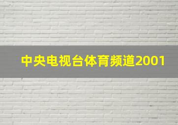 中央电视台体育频道2001