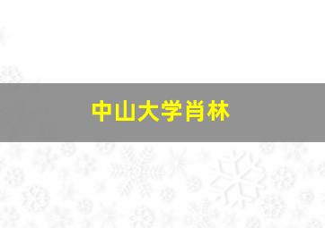 中山大学肖林