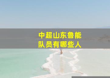 中超山东鲁能队员有哪些人