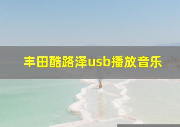 丰田酷路泽usb播放音乐