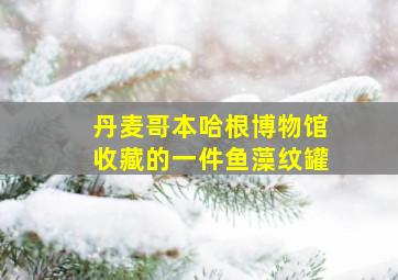 丹麦哥本哈根博物馆收藏的一件鱼藻纹罐