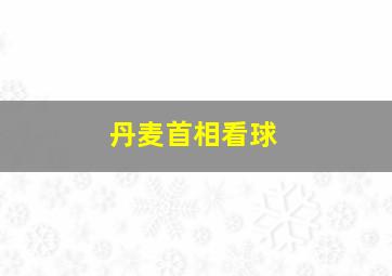 丹麦首相看球