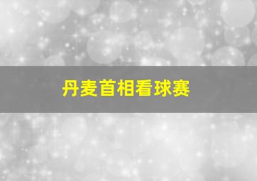 丹麦首相看球赛